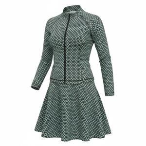 Talbots full-zip jacket with  sleeves, pull-on skort set. Golf, activewear.